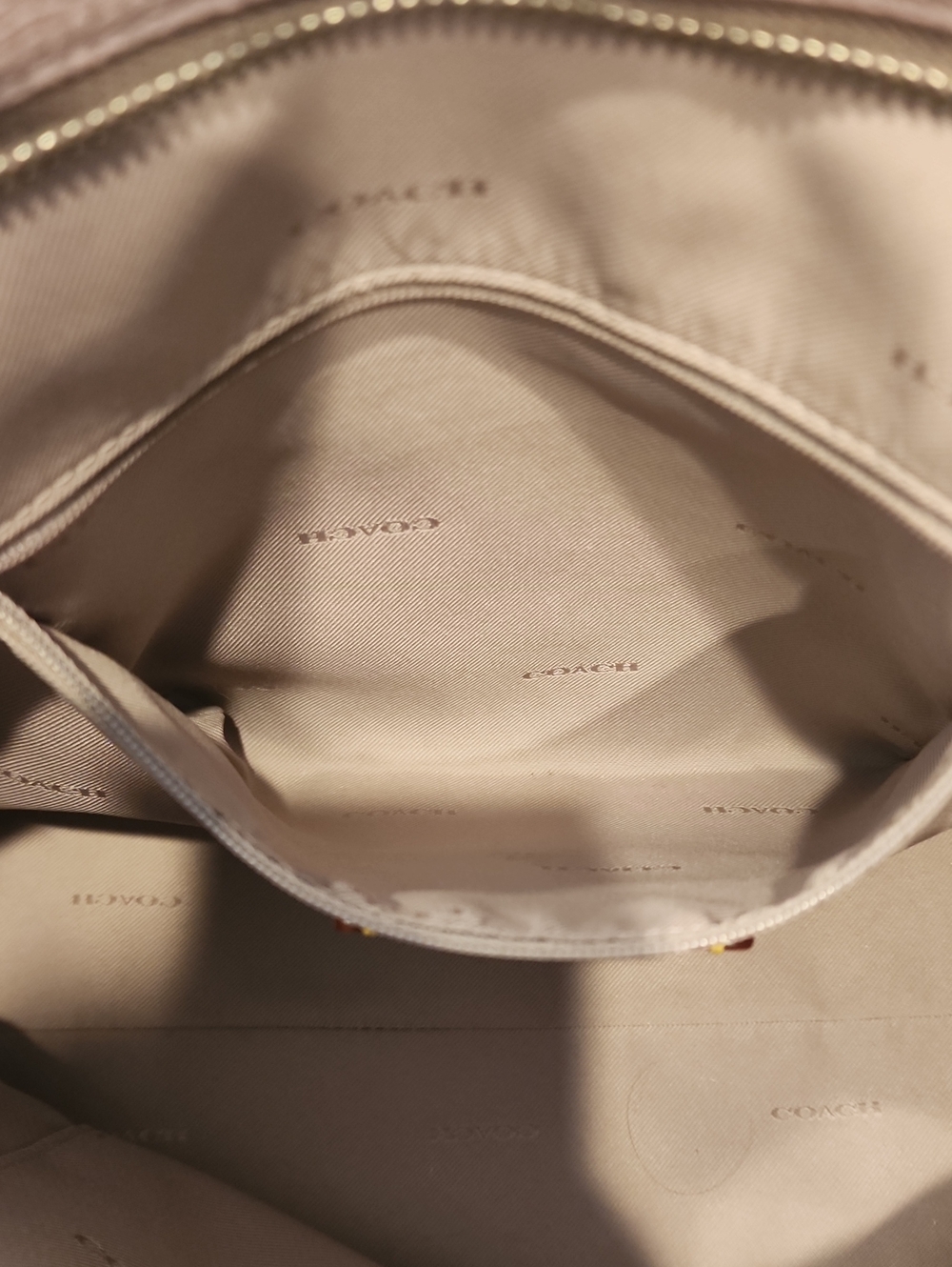 Coach Taylor Faded PURPLE Pebbled Leather Tote - Picture 8 of 10